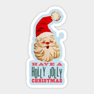 Santa Says Have A Holly Jolly Christmas Sticker